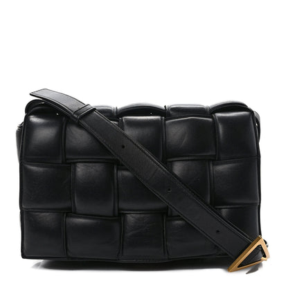Bottega Veneta Nappa Maxi Intreccio Padded Cassette Crossbody Bag Black 1 of 10