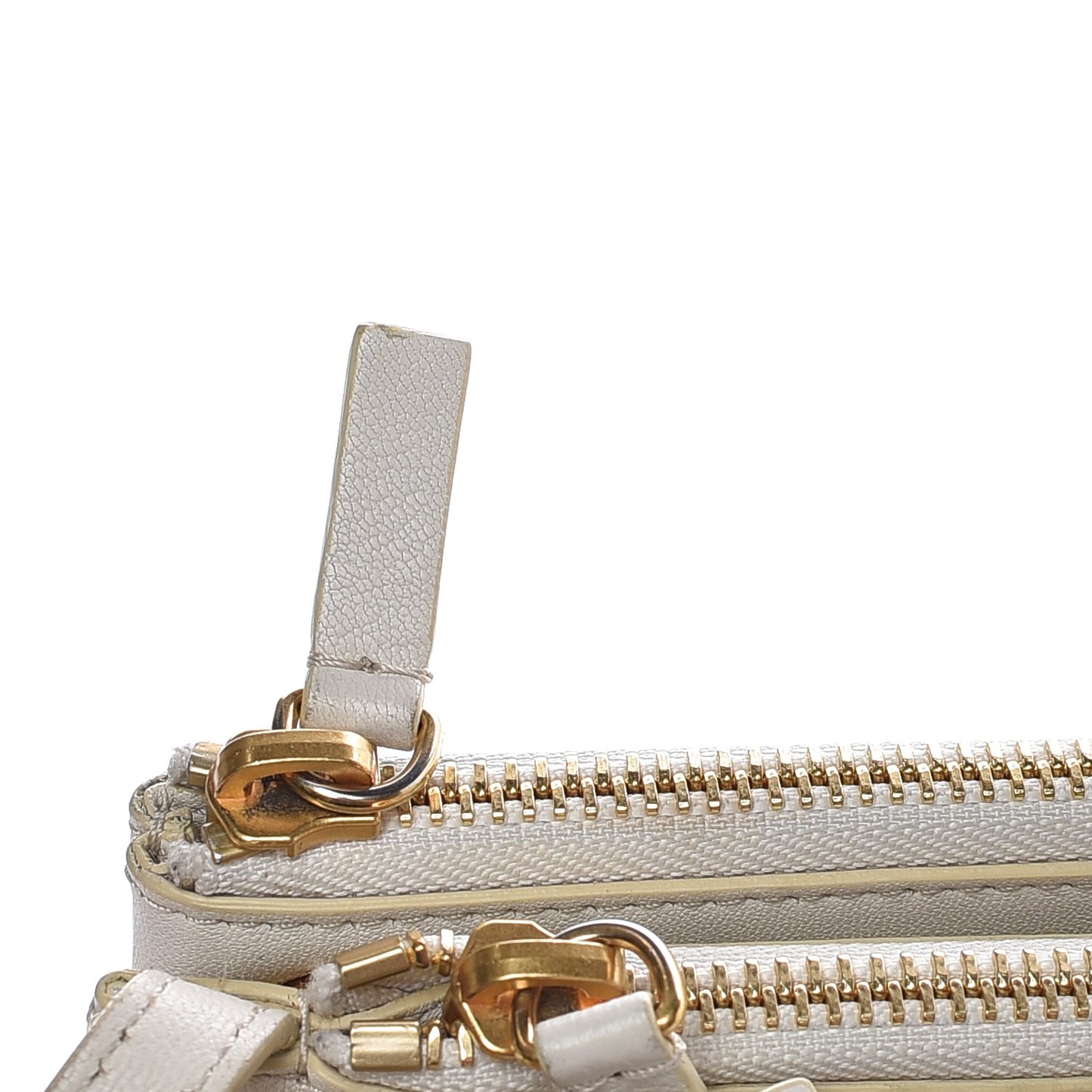 Lambskin Small Trio Crossbody Bag White