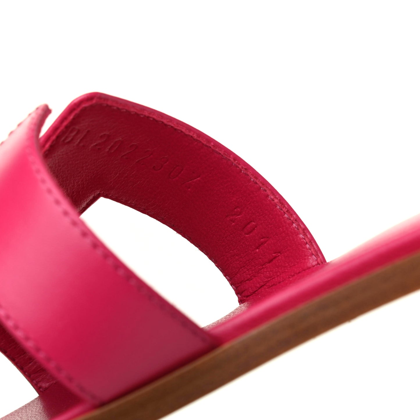 Box Calfskin Oran Sandals 36.5 Rose Sorbet