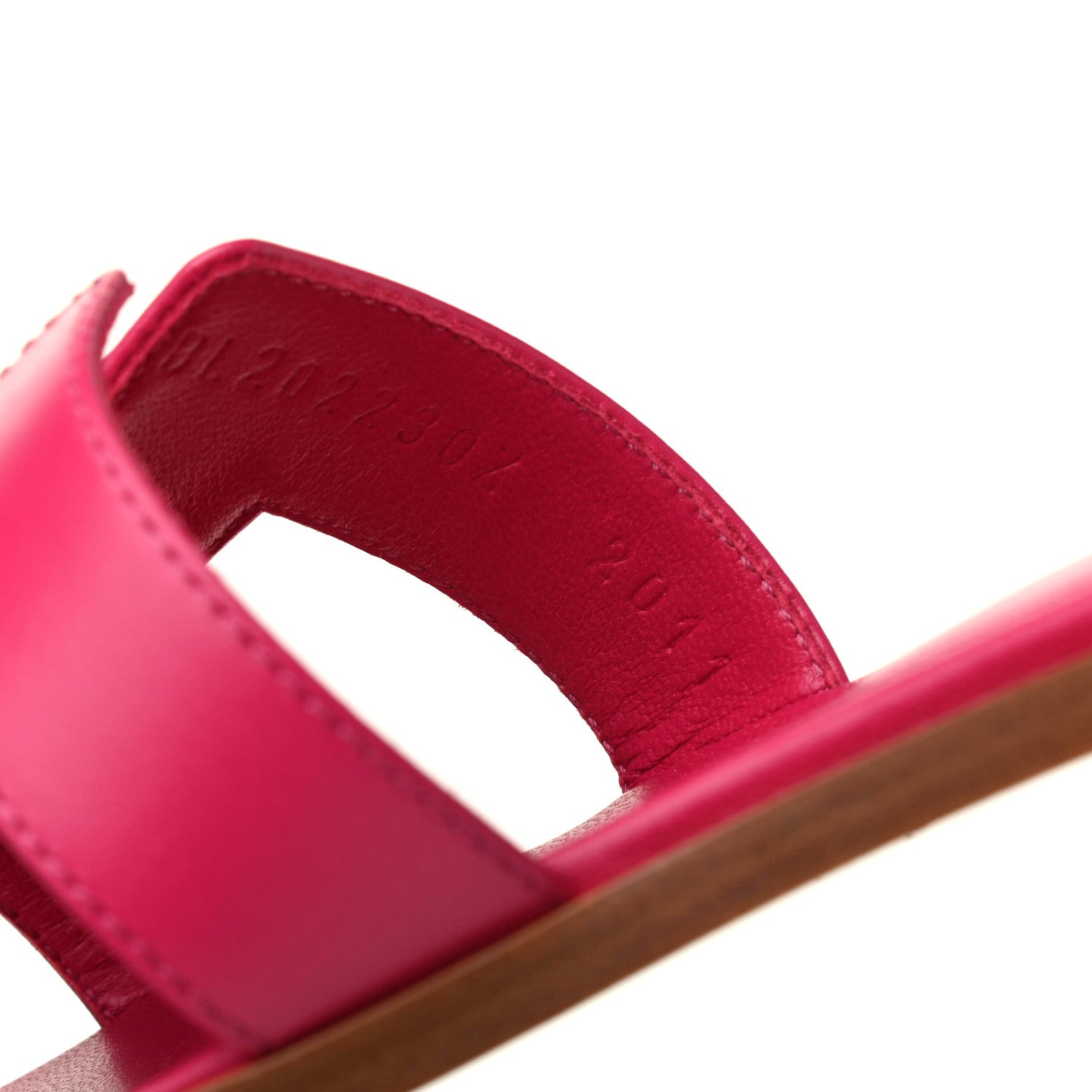Hermes Box Calfskin Oran Sandals 36.5 Rose Sorbet 9 of 10