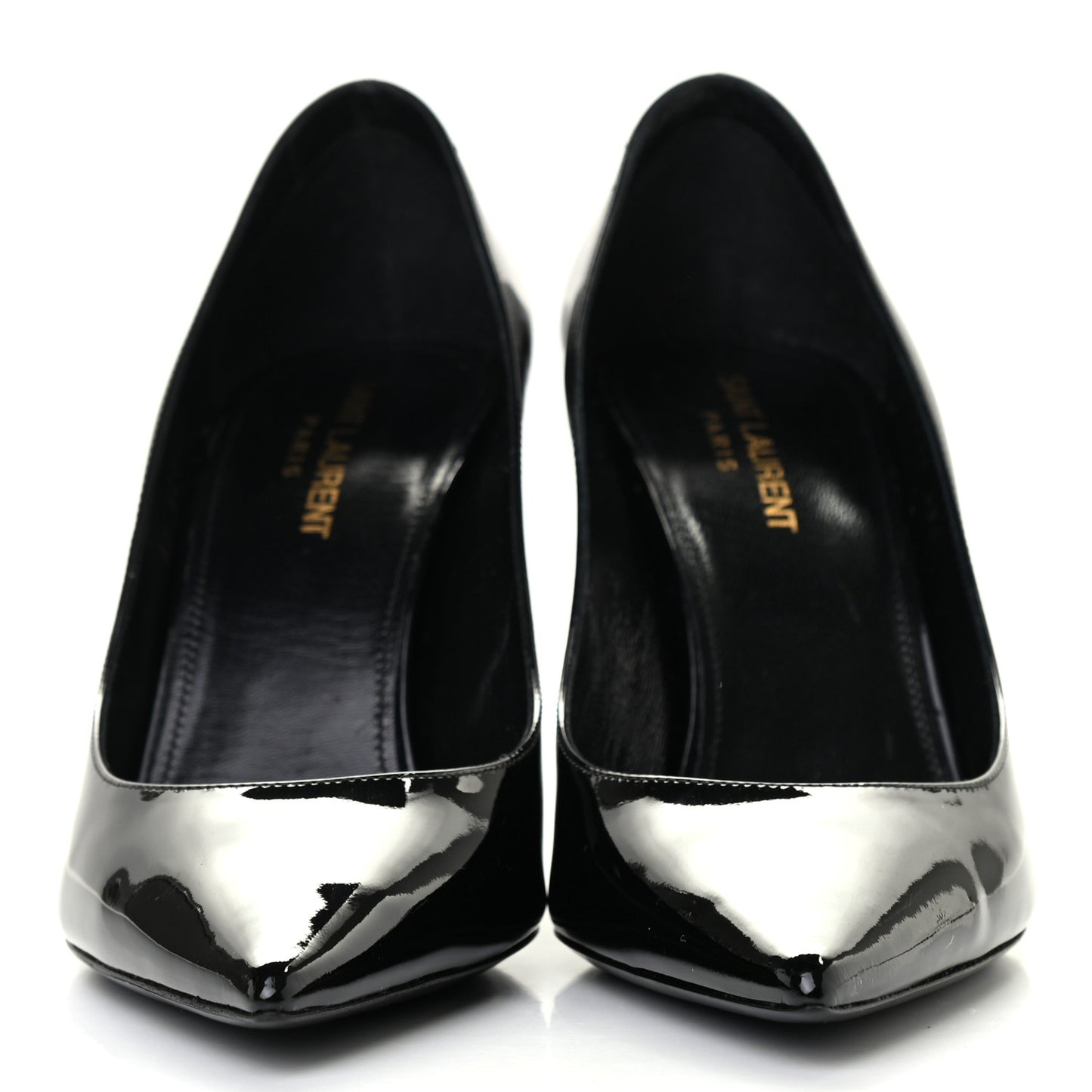 Patent Calfskin Zoe 85 Pumps 38.5 Black