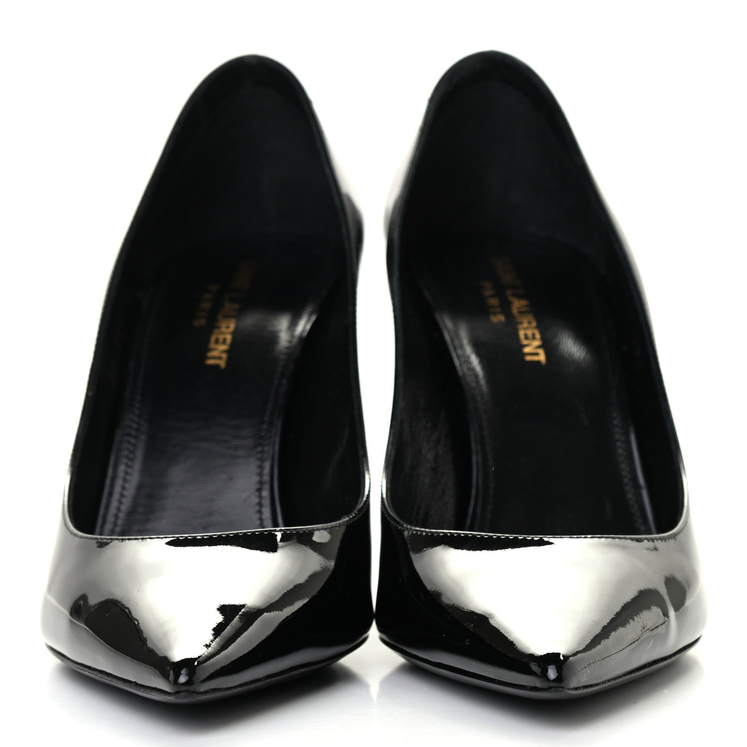 Saint Laurent Patent Calfskin Zoe 85 Pumps 38.5 Black 2 of 8