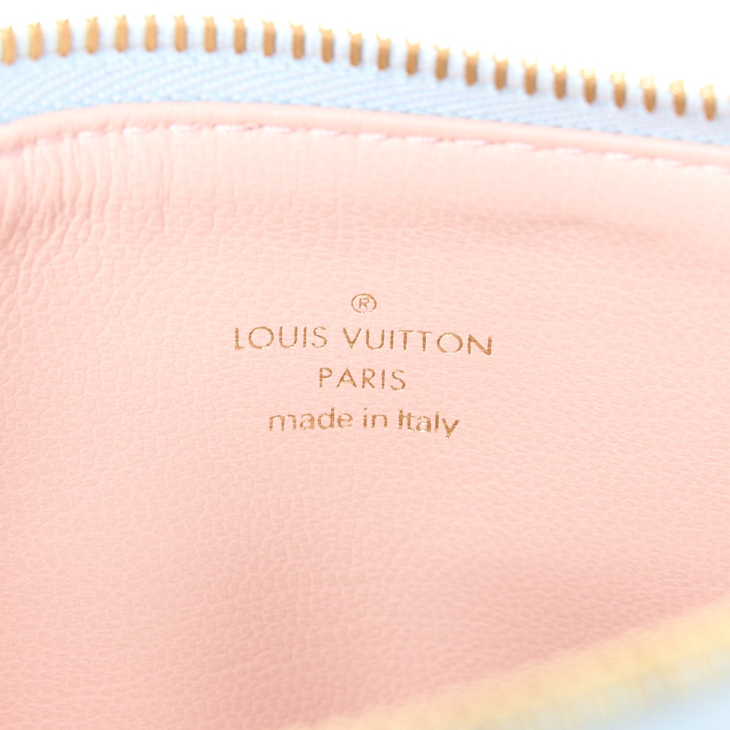 Louis Vuitton LOUIS VUITTON Metallic Lambskin Embossed Monogram Coussin BB Blue 8 of 11