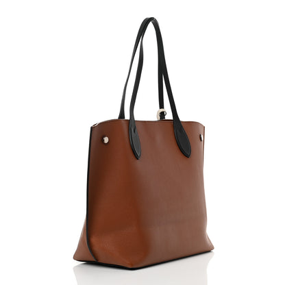 Louis Vuitton Calfskin Lockme Go Tote Caramel Creme Black 2 of 13