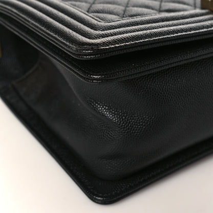Chanel Caviar Quilted Medium Boy Flap Black 8 of 10