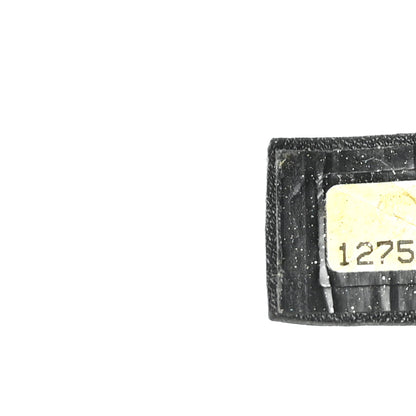 Chanel Satin Quilted Half Moon Clutch  Black 7 of 8