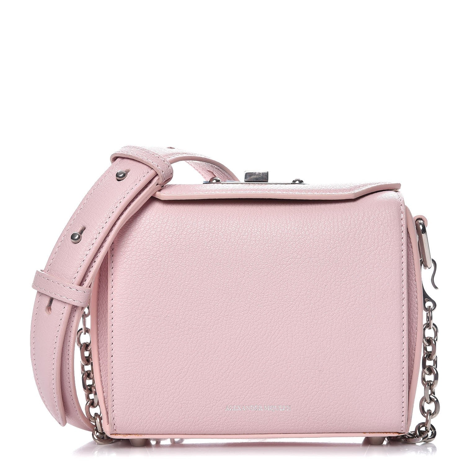 Alexander McQueen Calfskin Box Shoulder Bag 16 Baby Pink 1 of 8