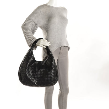 Bottega Veneta Nappa Intrecciato Large Campana Nero Black 2 of 8