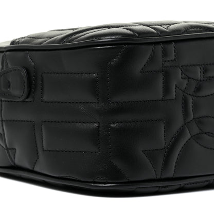 Salvatore Ferragamo Calfskin Quilted Gancini Camera Bag Black 8 of 11