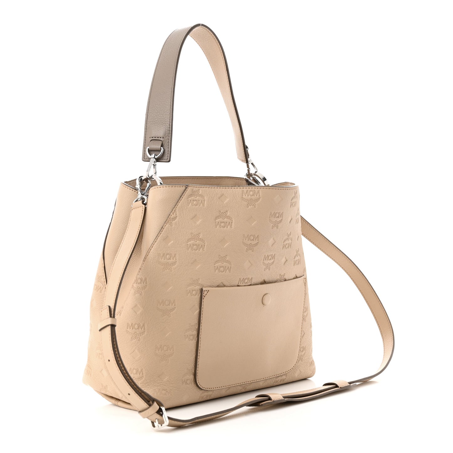 Calfskin Ottomar Monogram Medium Klara Hobo New Beige