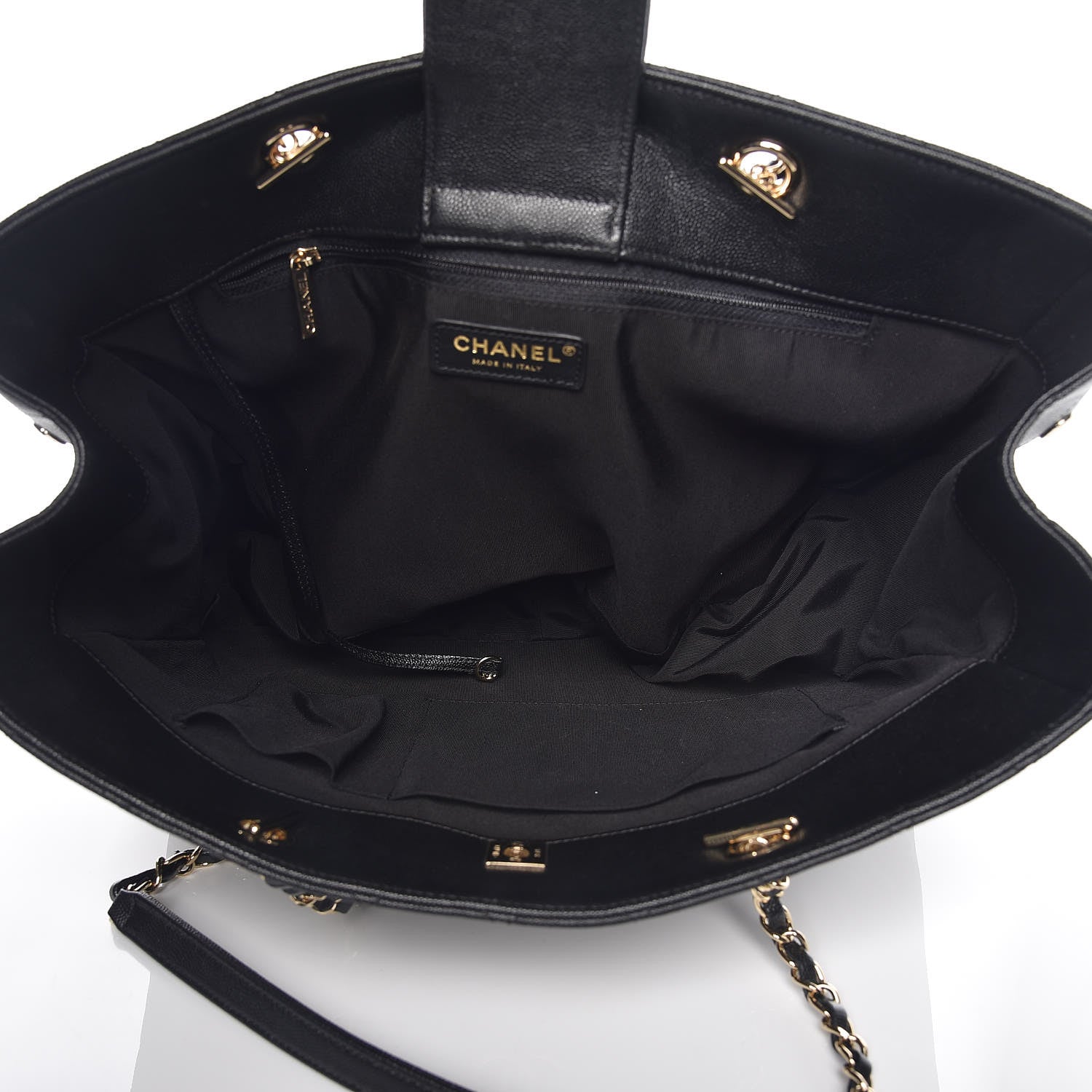 Chanel Caviar Quilted Large Classic Shopping Tote Black 7 of 10