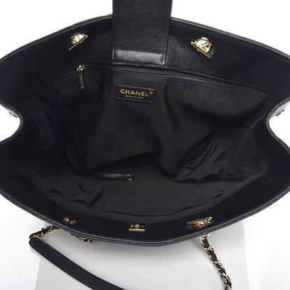 Chanel Caviar Quilted Large Classic Shopping Tote Black 7 of 10