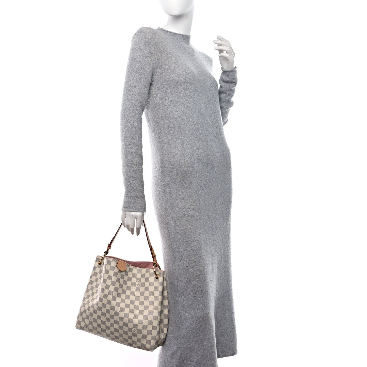 Damier Azur Graceful PM Rose Ballerine
