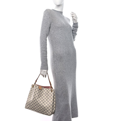 Louis Vuitton Damier Azur Graceful PM Rose Ballerine 2 of 9