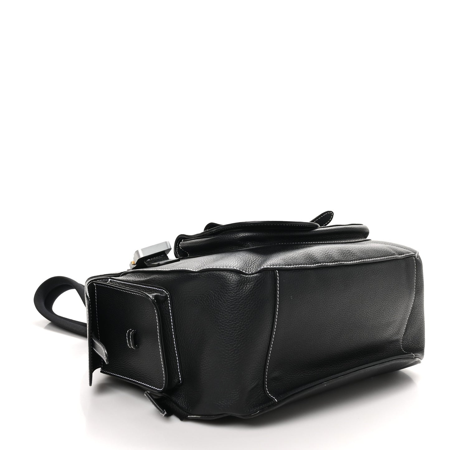 Grained Calfskin Maxi Gallop Backpack Black