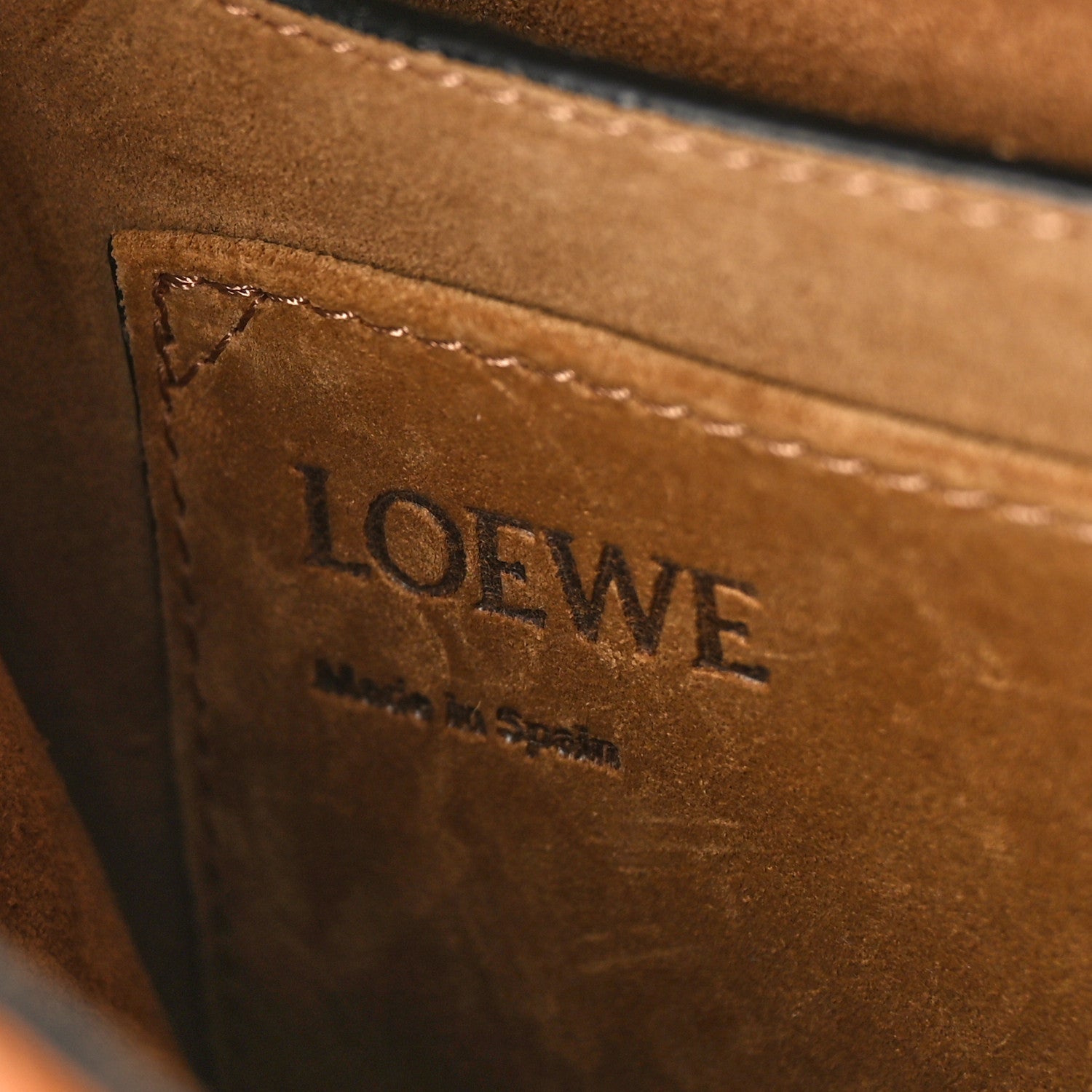Loewe Grained Calfskin Gate Crossbody Bag Caramel Pecan 6 of 9