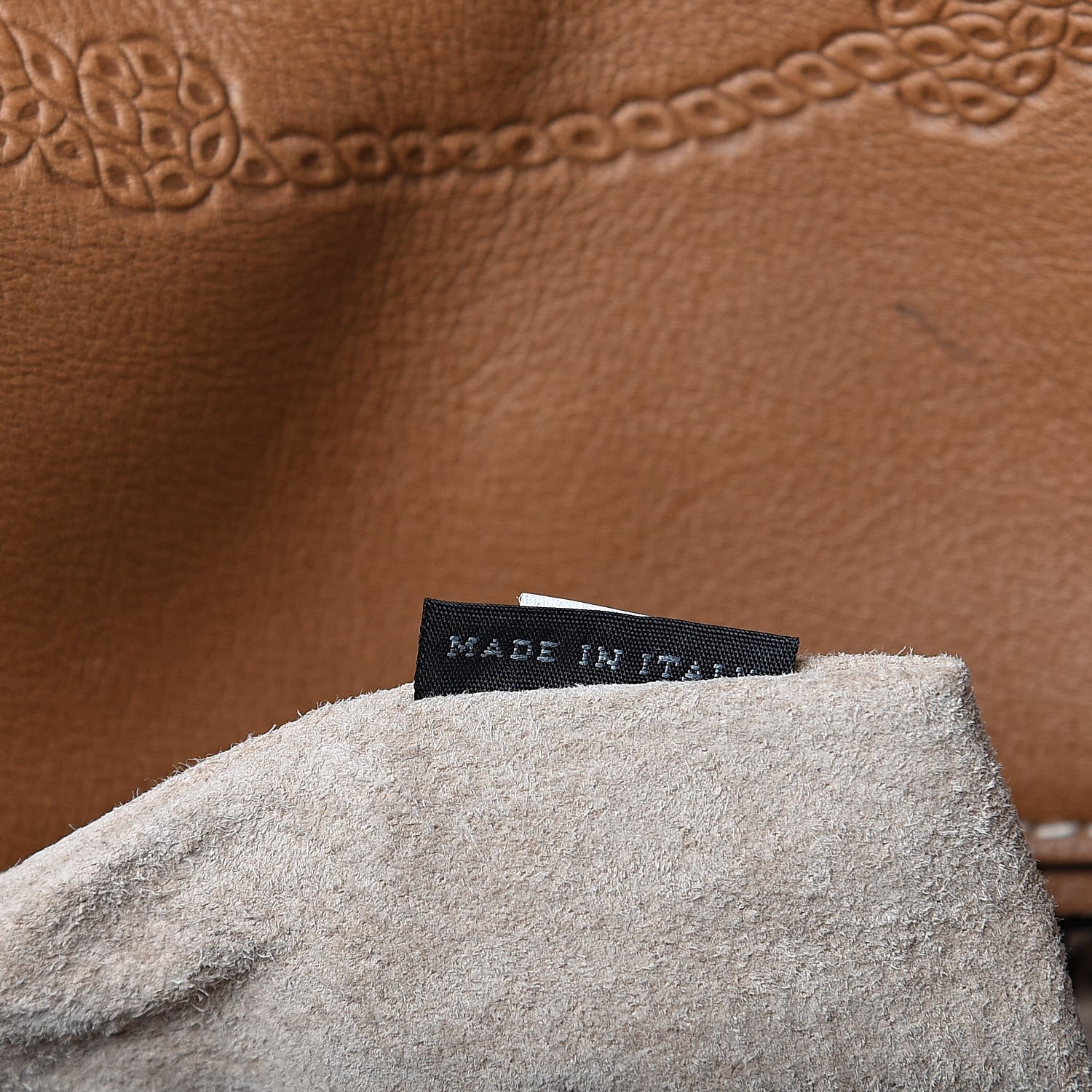 Prada Soft Calf Flap Tote Caramel 6 of 16
