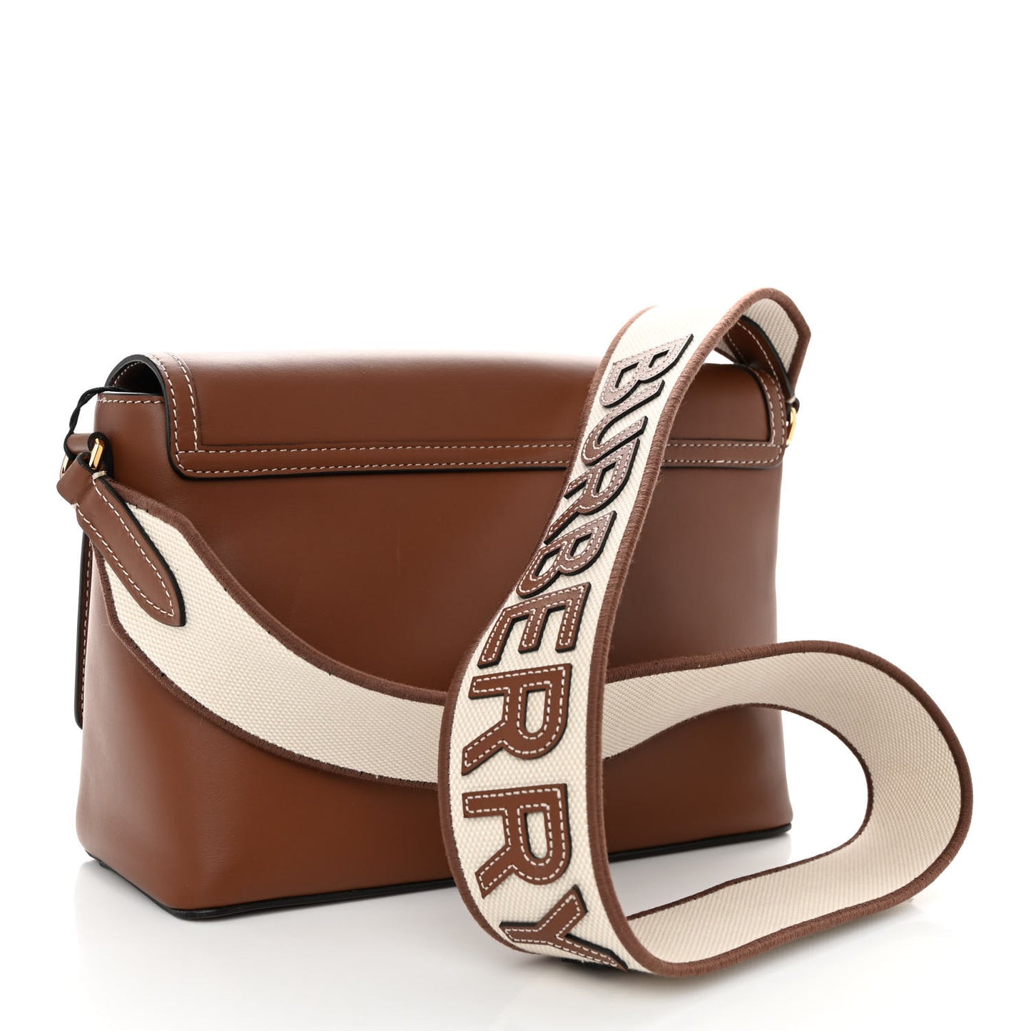 Calfskin Note Crossbody Bag Tan