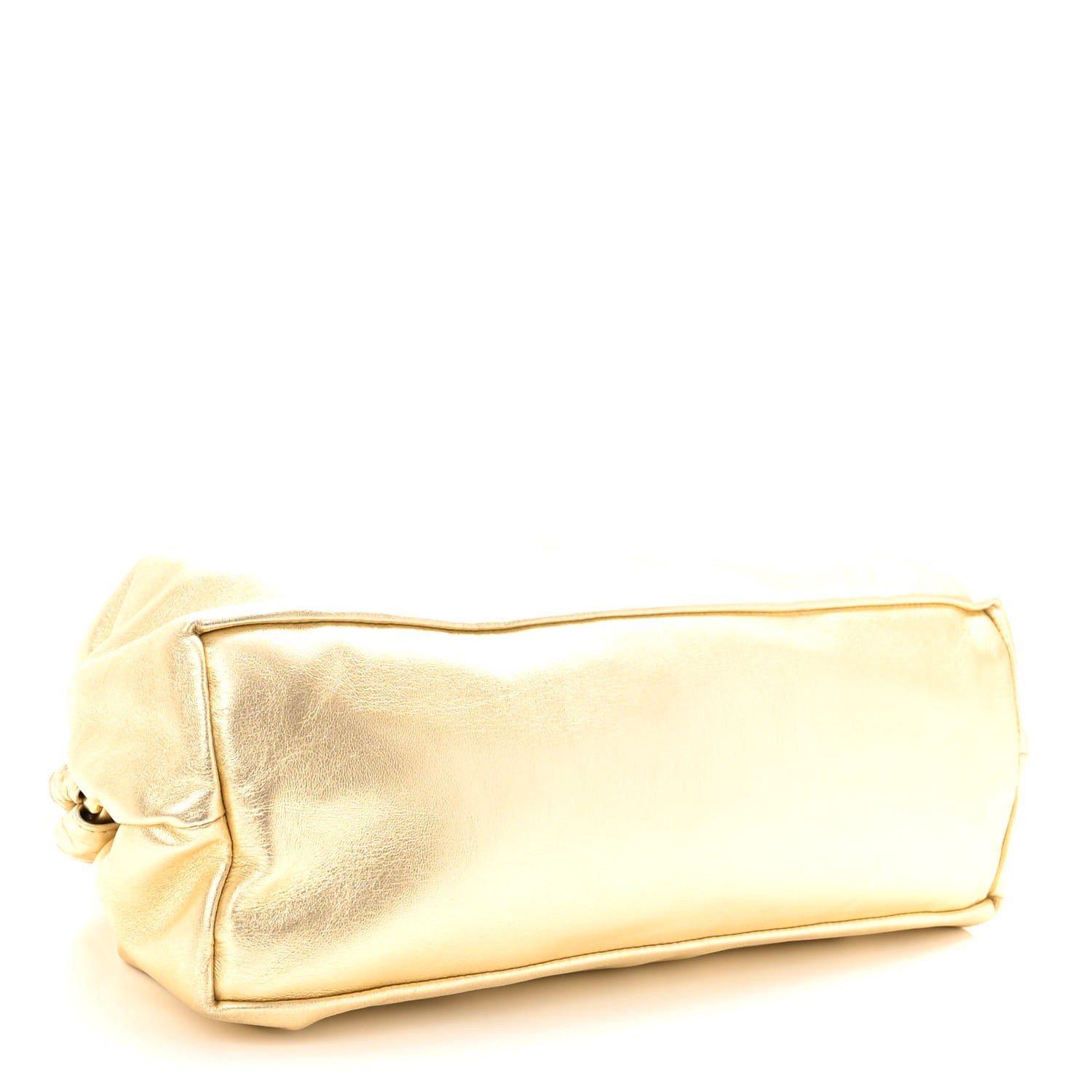 Mansur Gavriel Metallic Lambskin Cloud Clutch Gold 4 of 9