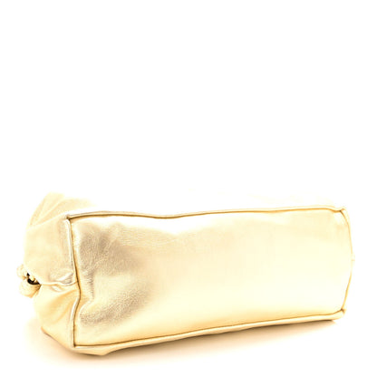 Mansur Gavriel Metallic Lambskin Cloud Clutch Gold 4 of 9
