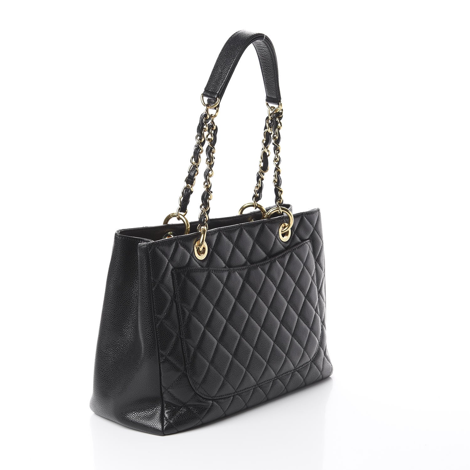 Chanel Caviar Quilted Grand Shopping Tote GST Black 2 of 9