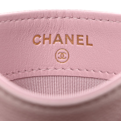 Chanel Caviar Quilted Card Holder Light Pink 6 of 9