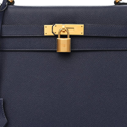 Hermes Epsom Kelly Sellier 32 Bleu Saphir 8 of 10