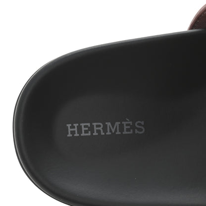 Hermes Suede Goatskin Womens Chypre Sandals 39 Rose Antique 8 of 10