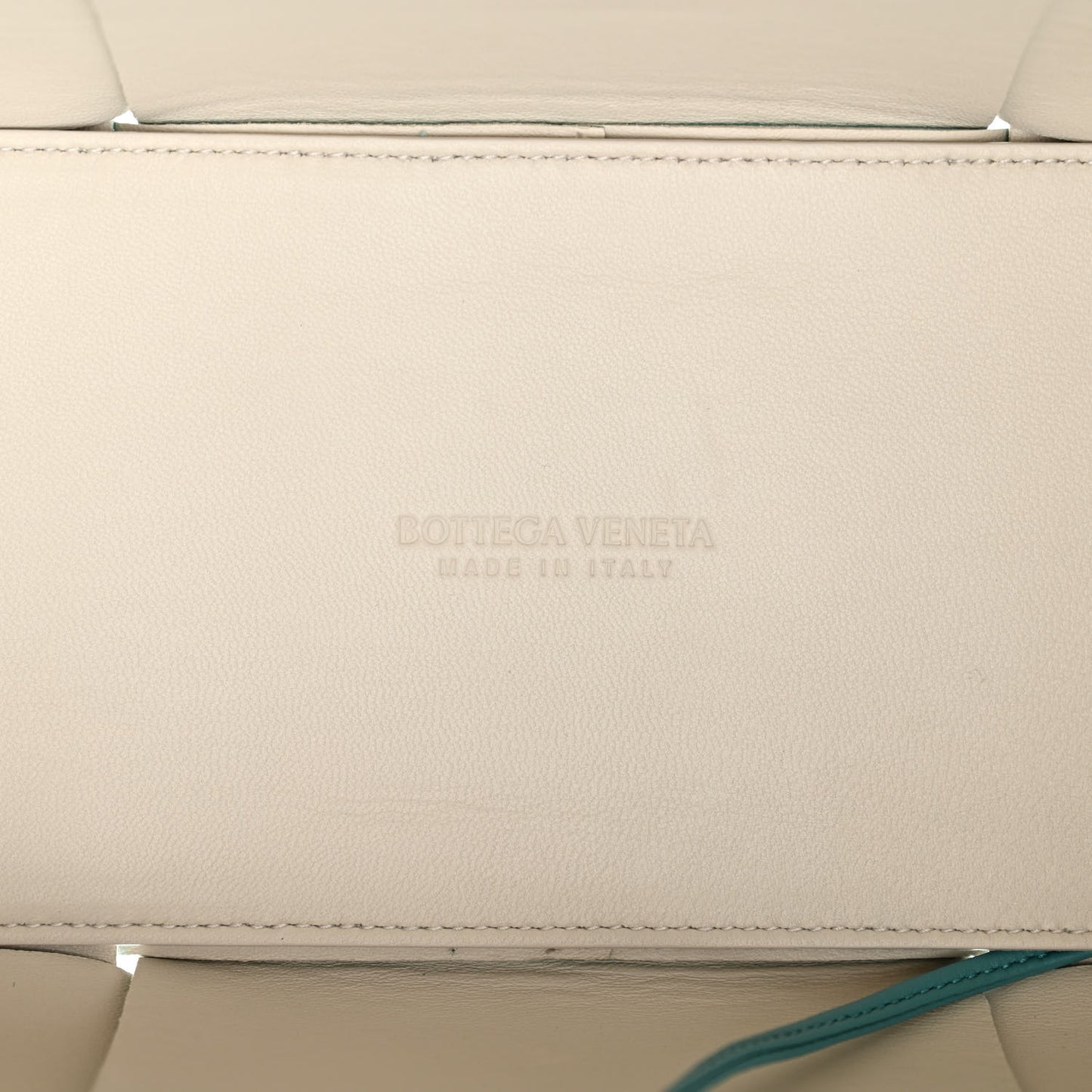 Nappa Maxi Intrecciato Medium Arco Tote Linoleum