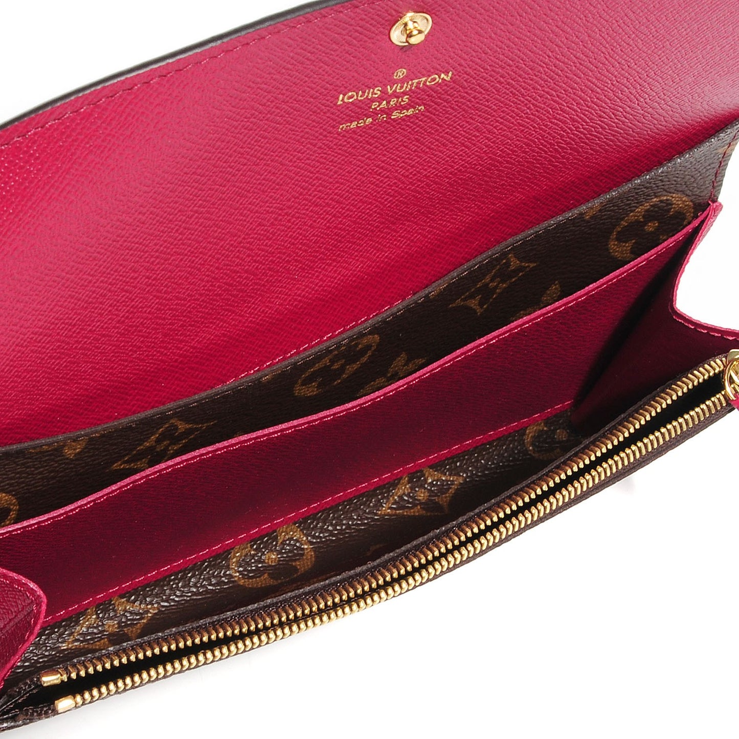 Monogram Emilie Wallet Fuchsia