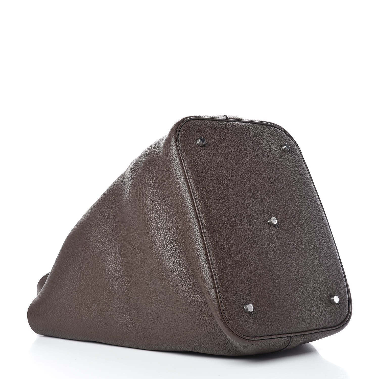 Hermes Taurillon Clemence Picotin Lock TGM Chocolate 4 of 11