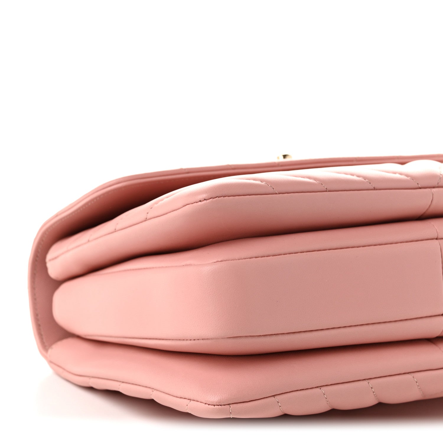 Chanel Lambskin Chevron Quilted Small Trendy CC Dual Handle Flap Bag Light Pink 8 of 10
