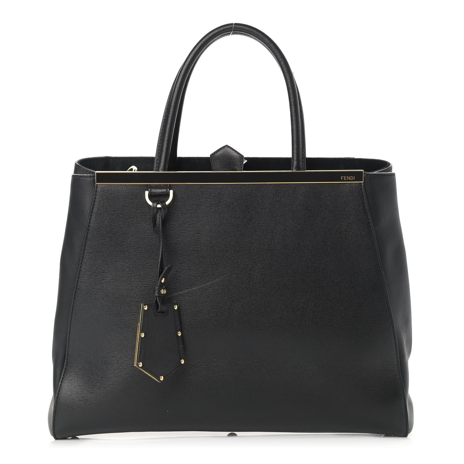 Fendi Vitello Elite Regular 2Jours Tote Black 1 of 18