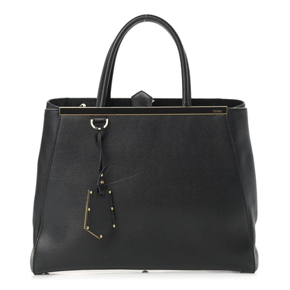 Fendi Vitello Elite Regular 2Jours Tote Black 1 of 18