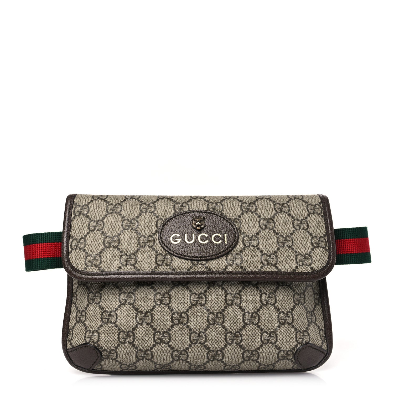 Gucci GG Supreme Monogram Neo Vintage Web Belt Bag Brown 1 of 9