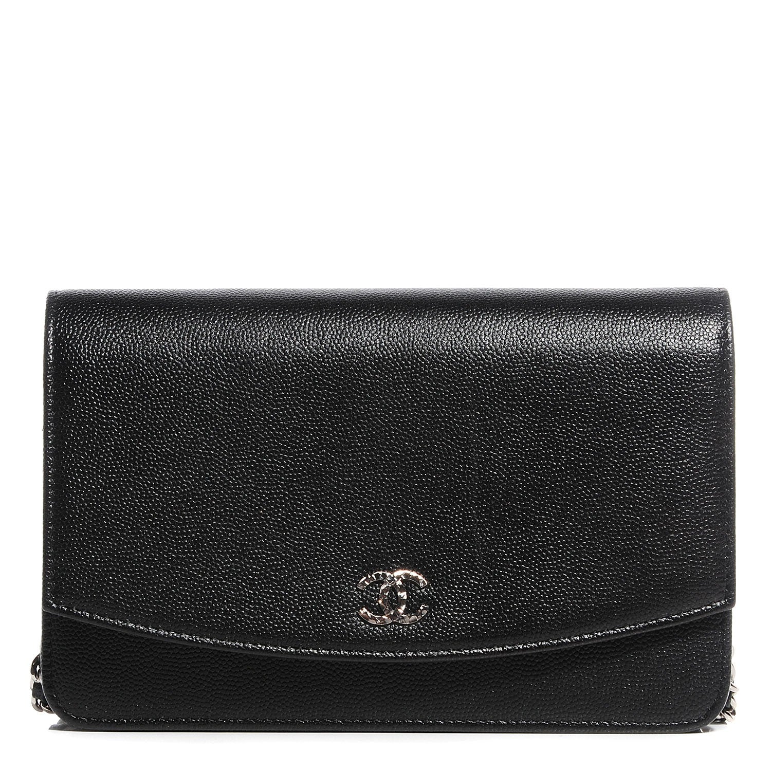 Chanel Caviar Sevruga Wallet On Chain WOC Black 1 of 9