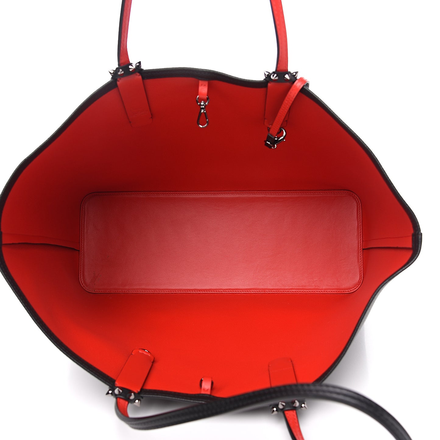 Calfskin Spikes East West Cabata Tote Black