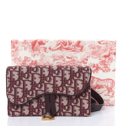Christian Dior Oblique Saddle Belt Bag Bordeaux 11 of 11