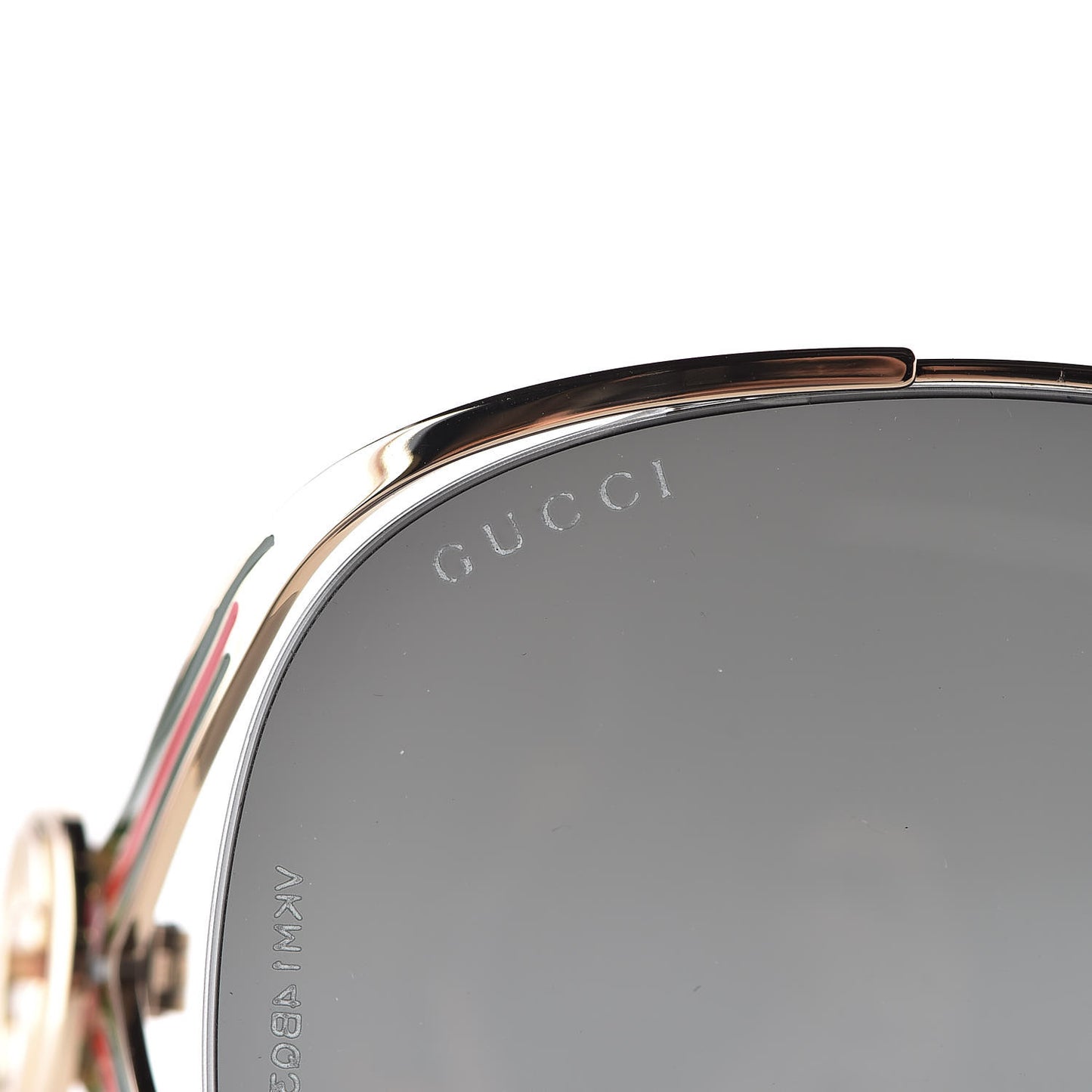 Metal Oversized Round Frame GG0225S Sunglasses Gold