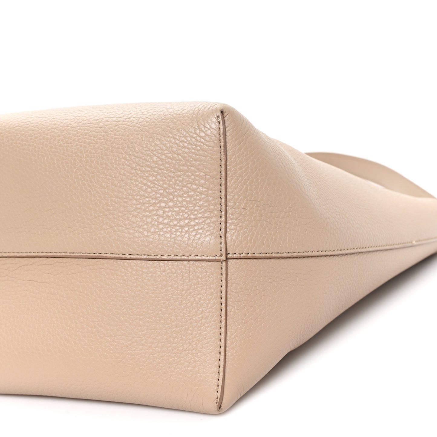 Grained Calfskin Medium N/S Park Tote Dark Taupe