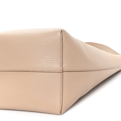 The Row Grained Calfskin Medium N/S Park Tote Dark Taupe 9 of 9