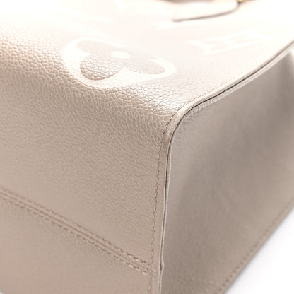 Louis Vuitton Empreinte Monogram Giant Onthego MM Tourterelle Creme 10 of 10