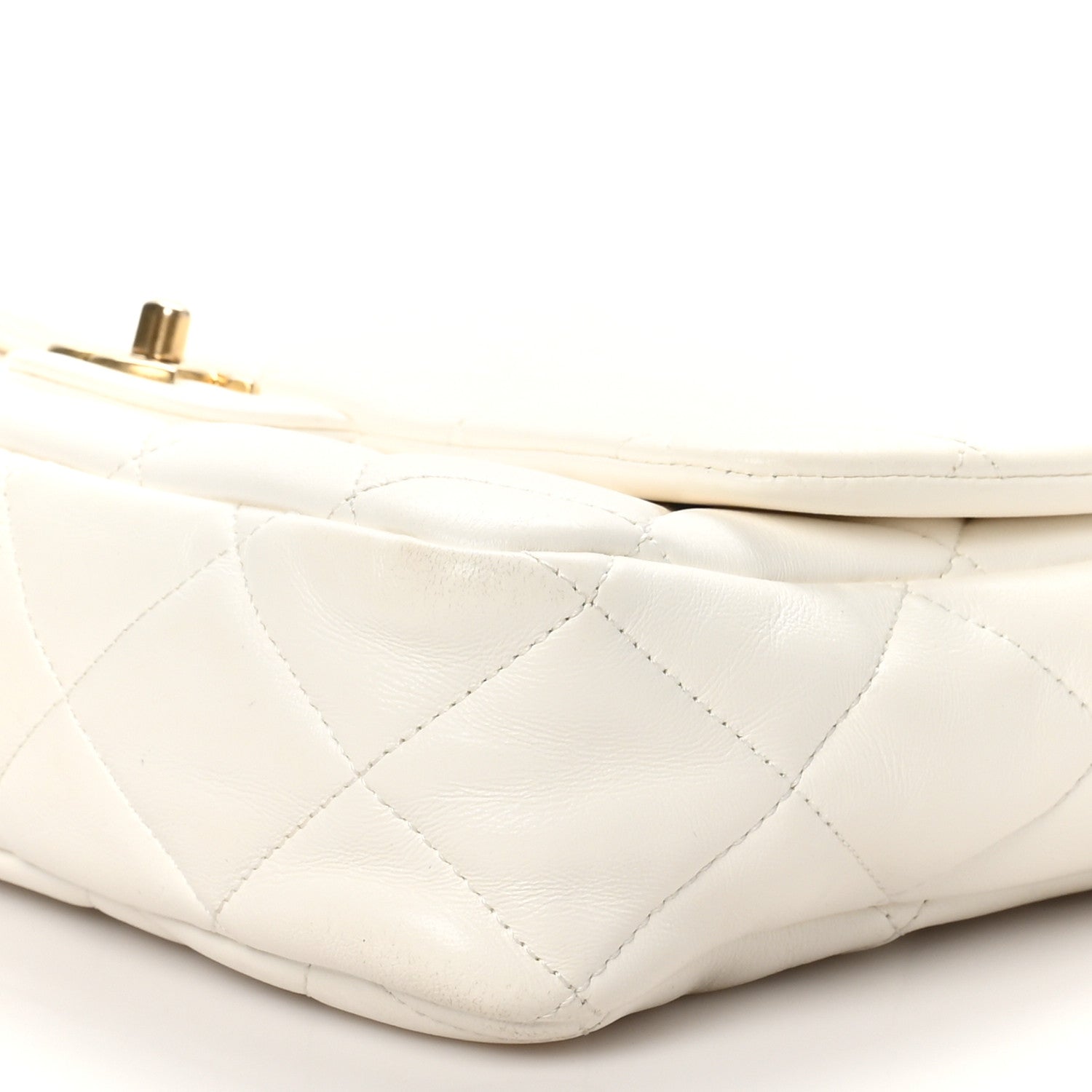 Chanel Lambskin Quilted Large CC Funky Town Flap White 10 of 10