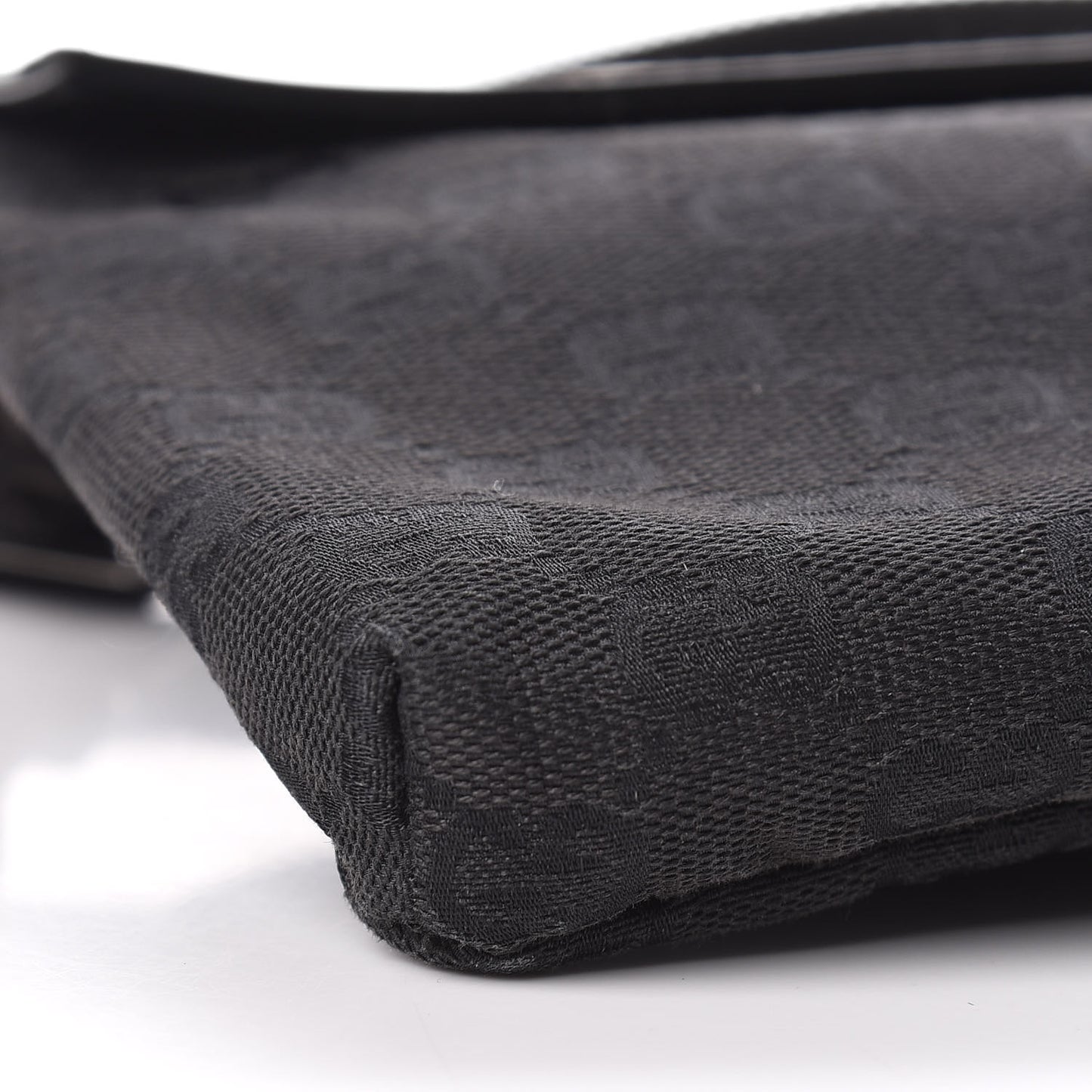 GG Monogram Double Pocket Belt Bag Black