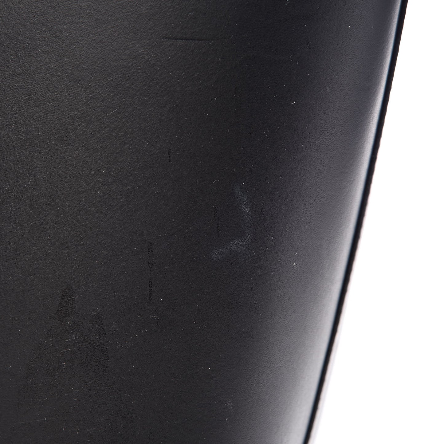 Calfskin Large Shopping Tote Black Flamma