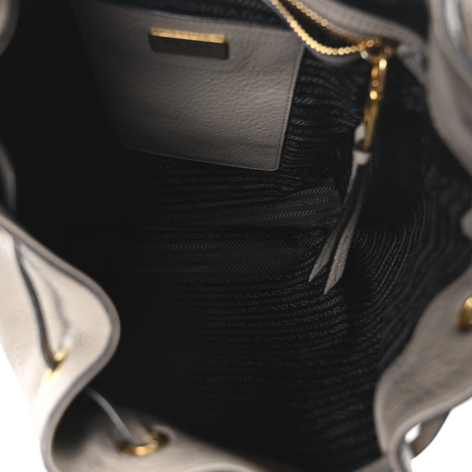 Prada Vitello Daino Backpack Argilla 5 of 9