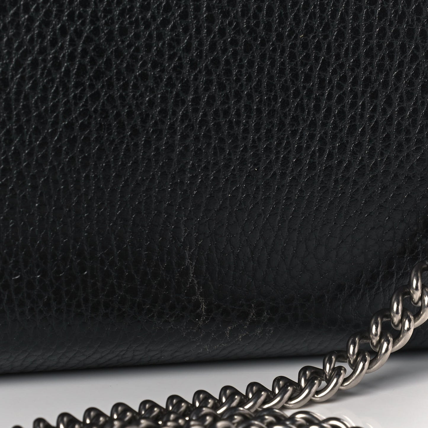 Calfskin Mini Dionysus Chain Wallet Black