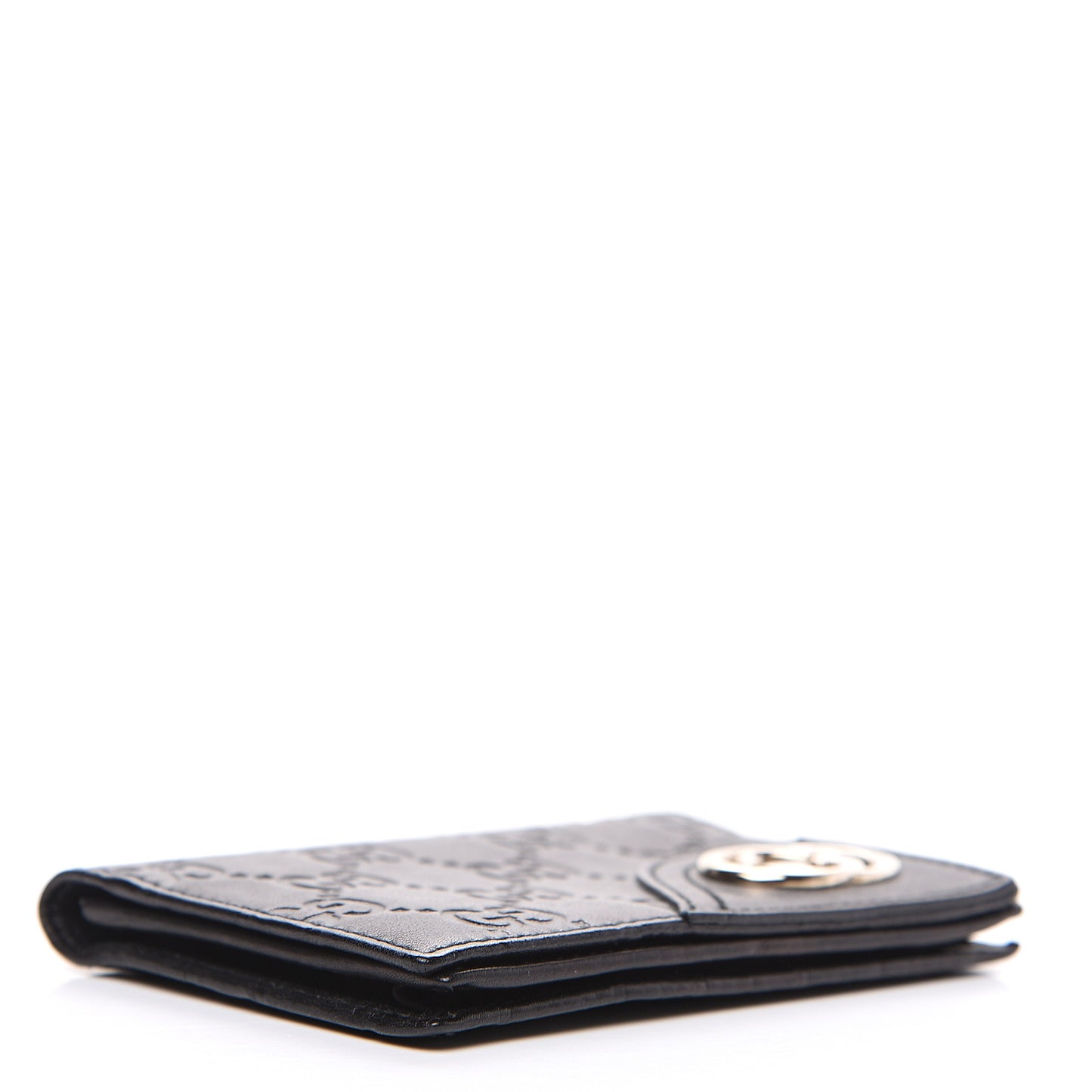 Guccissima Card Case Black