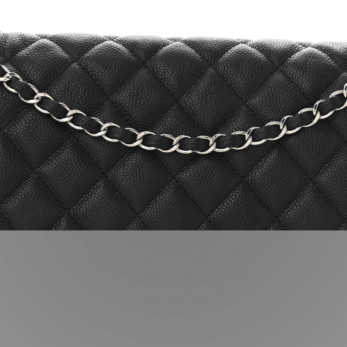 Caviar Quilted Jumbo Easy Flap Black