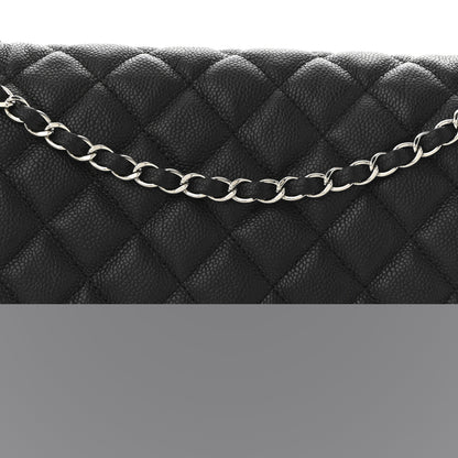 Chanel Caviar Quilted Jumbo Easy Flap Black 8 of 10